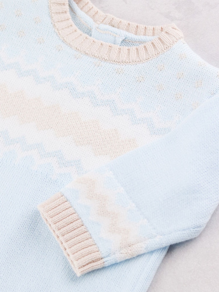 Emile Et Rose Blue Martin - Jumper With Fairisle Design & Soft Cotton Trousers - Image 6 of 6 Emile Et Rose Blue Martin - Jumper With Fairisle Design & Soft Cotton Trousers - Image 6 of 6