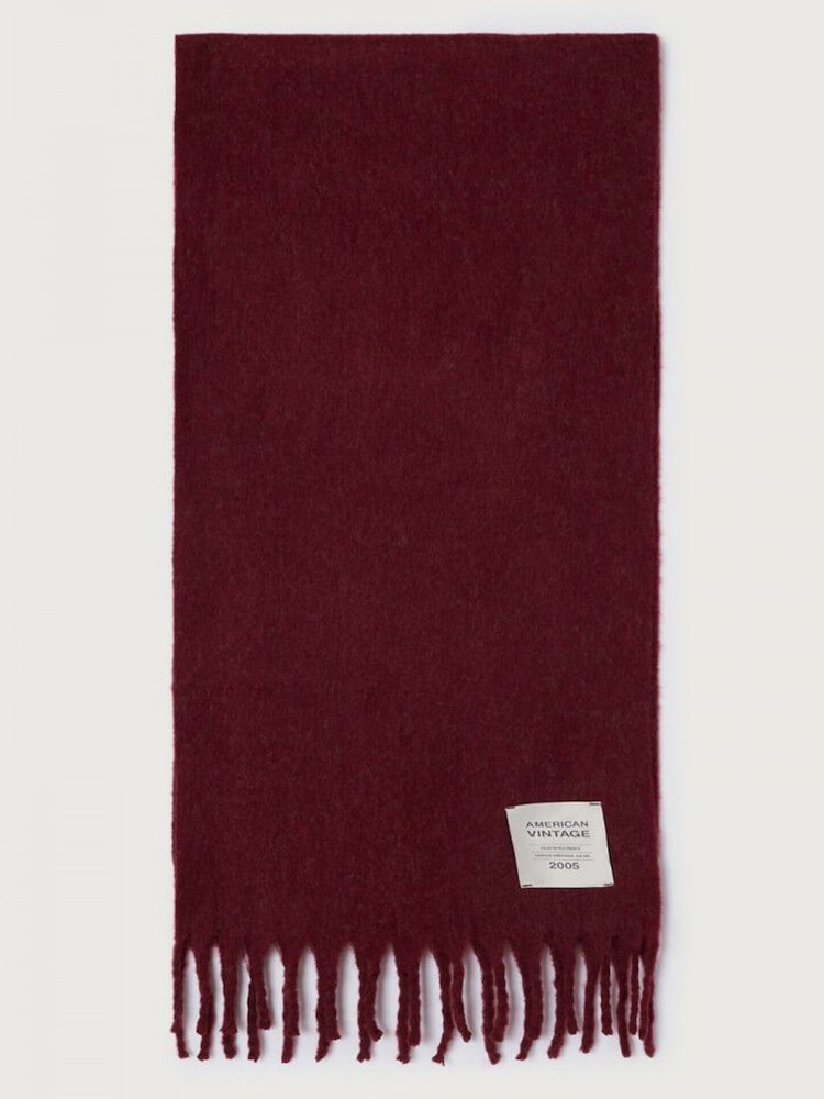 American Vintage Red Zinaco Scarf - Image 1 of 3 American Vintage Red Zinaco Scarf - Image 1 of 3