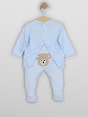 bleu pâle - Emile Et Rose Marco - Two-Piece en maille avec motif peluche, Leggings et amp; Chapeau - Image 4 de 8