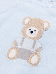 bleu pâle - Emile Et Rose Marco - Two-Piece en maille avec motif peluche, Leggings et amp; Chapeau - Image 6 de 8