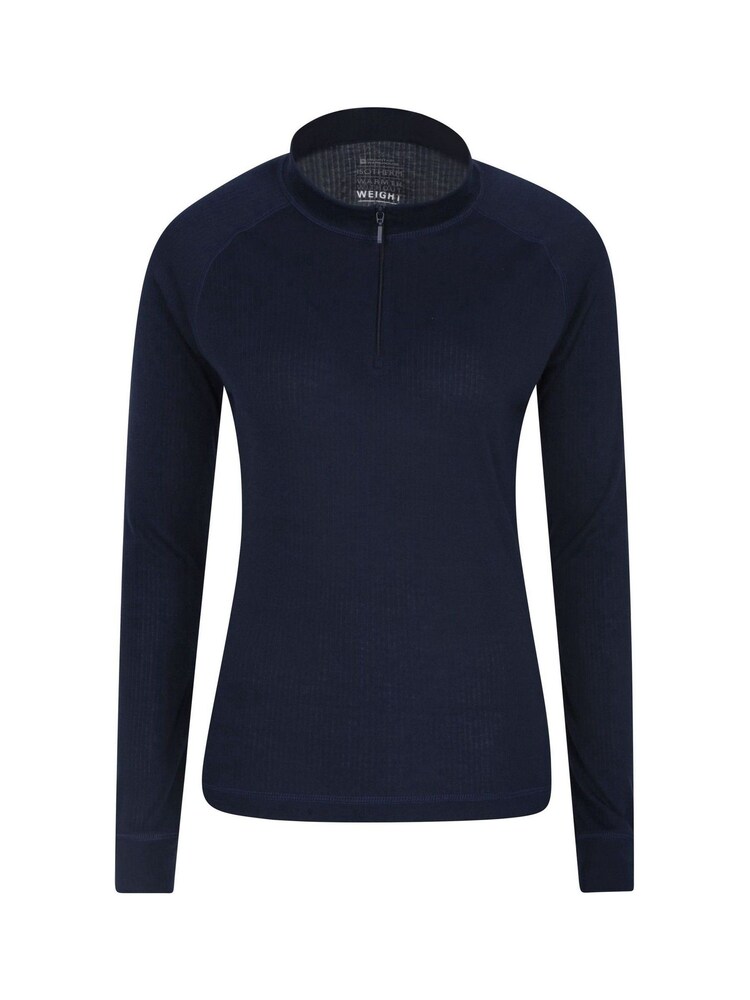 Mountain Warehouse Navy Talus Womens Zip Neck Thermal Top - Image 1 of 5