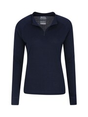 Mountain Warehouse Navy Talus Womens Zip Neck Thermal Top - Image 2 of 5