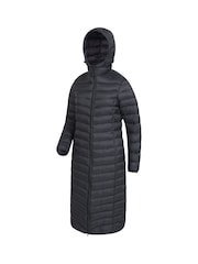 Mountain Warehouse Black Florence Womens extra Long Padded Coat - Image 3 of 5