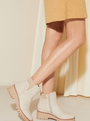 Friends Like These Cream Low Wedge Chelsea Ankle Boot - Image 2 of 4