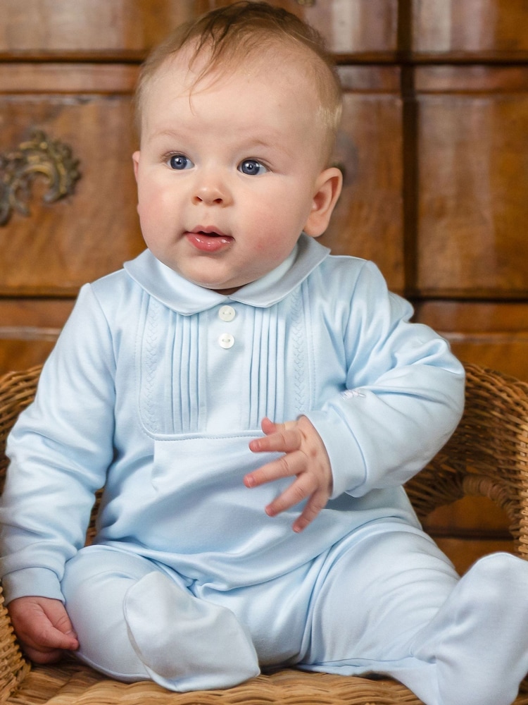 Emile Et Rose Michael - All-In-One With Pleated Embroidered Inset Yoke & Hat - Bild 1 von 4