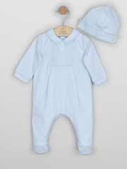 Emile Et Rose Michael - All-In-One With Pleated Embroidered Inset Yoke & Hat - Bild 2 von 4