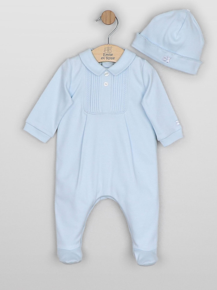 Emile Et Rose Michael - All-In-One With Pleated Embroidered Inset Yoke & Hat - Bild 2 von 4