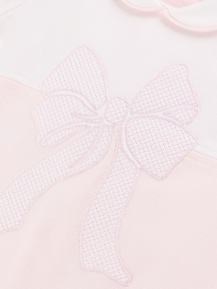 Emile Et Rose Pink Maya - All-In-One With Large Applique Bow & Hat - Image 4 of 4 Emile Et Rose Pink Maya - All-In-One With Large Applique Bow & Hat - Image 4 of 4