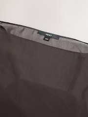 Chocolate Brown Sheer Layer Cape Sleeve Top with Cami - Image 6 of 7