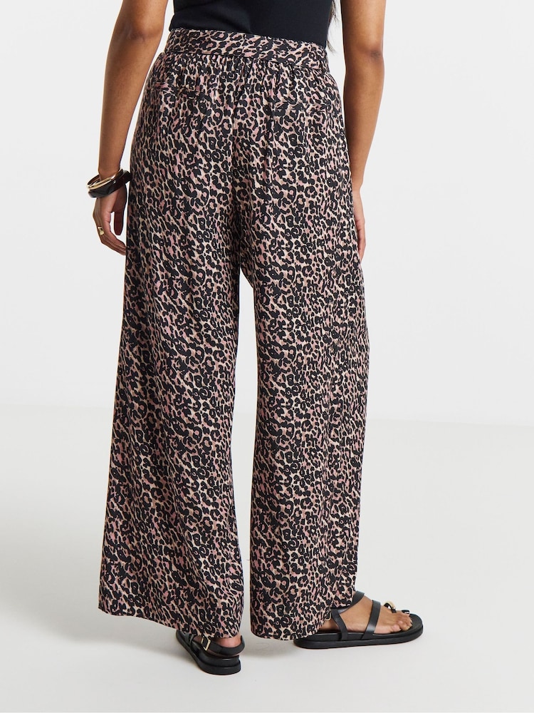 Simply Be Linen Mix Palazzo Trousers - Image 2 de 4