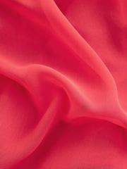 Red Sheer Layer Cape Sleeve Top with Cami - Image 6 of 6