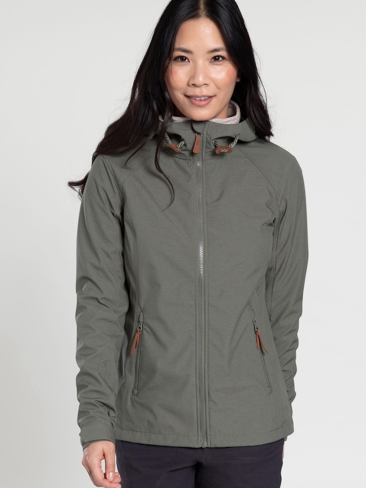 Mountain Warehouse Khaki Green Iona Womens Softshell Jacket - Image 1 of 1