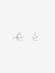 Simply Silver 925 Sterling Silver Pear Cut Stud Earrings - Image 1 of 1