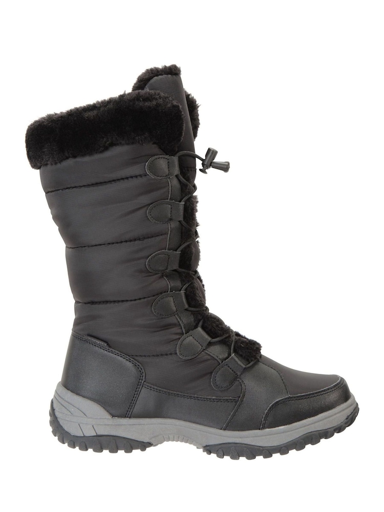 Mountain Warehouse Black Snowflake Womens Long Snow Walking Boots - Image 1 of 1