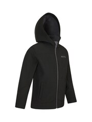 Mountain Warehouse Black Exodus Kids Water Resistant Softshell - Image 3 of 5