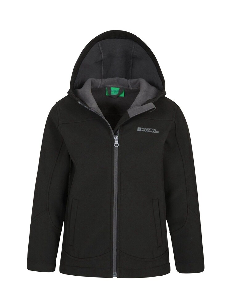 Mountain Warehouse Black Exodus Kids Water Resistant Softshell - Image 5 of 5