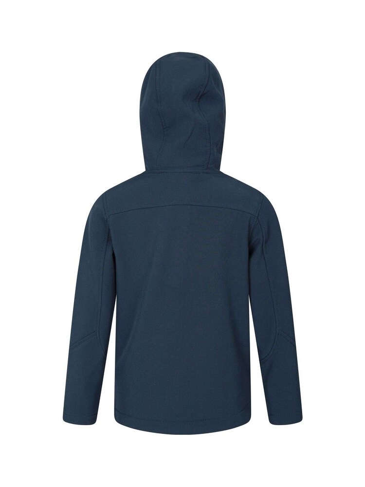 Mountain Warehouse Dark Blue Mountain Warehouse Exodus Kids Water Resistant Softshell - Image 4 of 4