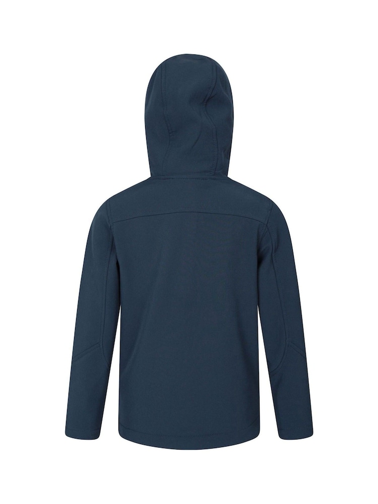 Mountain Warehouse Dark Blue Mountain Warehouse Exodus Kids Water Resistant Softshell - Image 4 of 4 Mountain Warehouse Dark Blue Mountain Warehouse Exodus Kids Water Resistant Softshell - Image 4 of 4