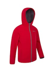 Mountain Warehouse Red Exodus Kids Water Resistant Softshell - Image 3 of 5
