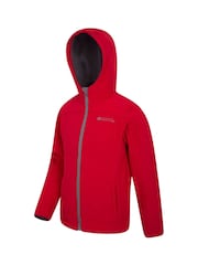 Mountain Warehouse Red Exodus Kids Water Resistant Softshell - Image 4 of 5