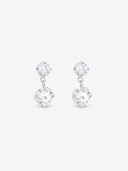 Simply Silver 925 Sterling Silver Crystal Drop Earrings - Image 3 of 3