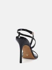 Novo Black Rowan High Heel Strappy Stiletto Sandals - Image 3 of 5
