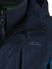 Mountain Warehouse Blue Cannonball 3 In 1 Kids Waterproof Jacket - Image 5 of 5