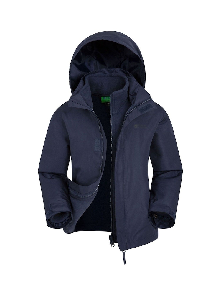 Mountain Warehouse Navy Fell Kids 3 In 1 Water Resistant Jacket - Image 1 of 1