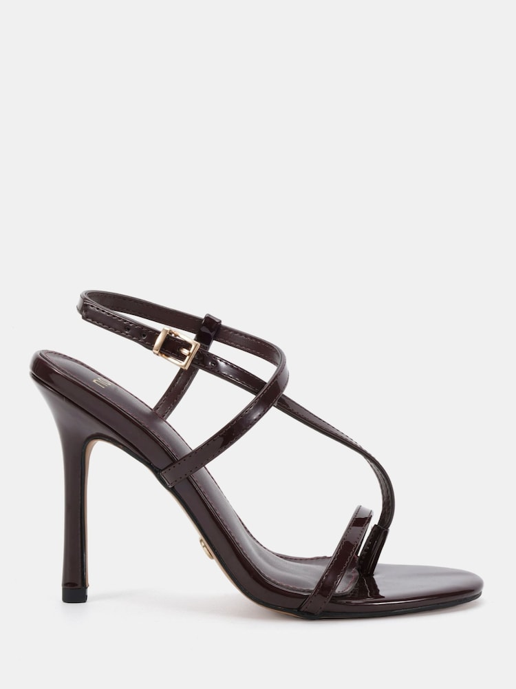 Novo Brown Rowan High Heel Strappy Stiletto Sandals - Image 1 of 5 Novo Brown Rowan High Heel Strappy Stiletto Sandals - Image 1 of 5