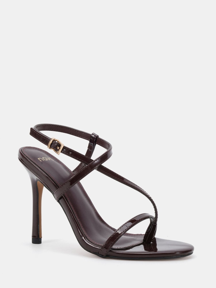 Novo Brown Rowan High Heel Strappy Stiletto Sandals - Image 2 of 5 Novo Brown Rowan High Heel Strappy Stiletto Sandals - Image 2 of 5