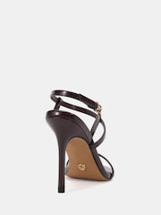 Novo Brown Rowan High Heel Strappy Stiletto Sandals - Image 3 of 5