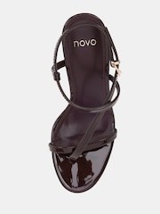 Novo Brown Rowan High Heel Strappy Stiletto Sandals - Image 5 of 5
