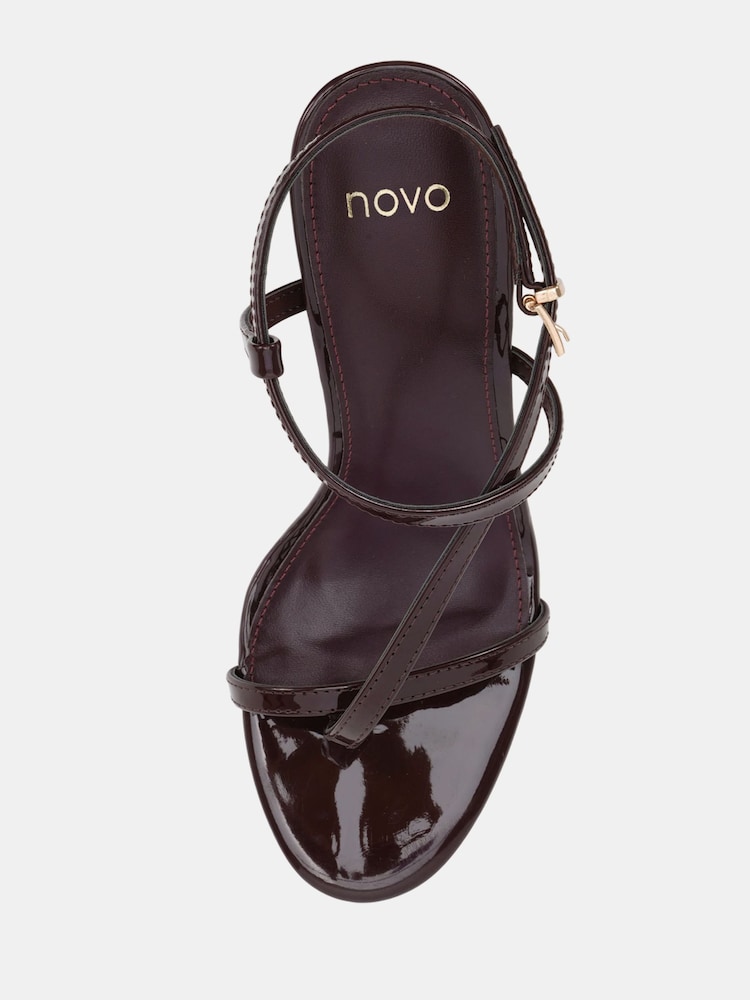 Novo Brown Rowan High Heel Strappy Stiletto Sandals - Image 5 of 5 Novo Brown Rowan High Heel Strappy Stiletto Sandals - Image 5 of 5