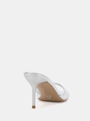 Novo Silver Rosie Heeled Mule Stiletto Sandals - Image 4 of 6