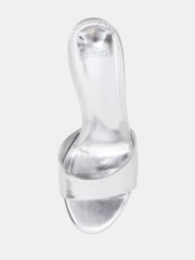 Novo Silver Rosie Heeled Mule Stiletto Sandals - Image 6 of 6