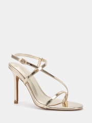 Novo Gold Rowan High Heel Strappy Stiletto Sandals - Image 2 of 5