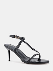 Novo Black Rosselyn Mid Heel Strappy Stiletto Sandals - Image 2 of 5