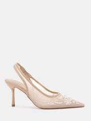 Novo Nude Raye Slingback Embellished Point Stiletto Court Shoes - Image 2 of 6
