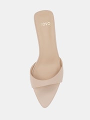 Novo Nude Rachel Mid Heel Pointed Toe Mule Sandals - Image 4 of 6