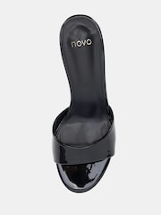 Novo Black Rosie Heeled Mule Stiletto Sandals - Image 5 of 6