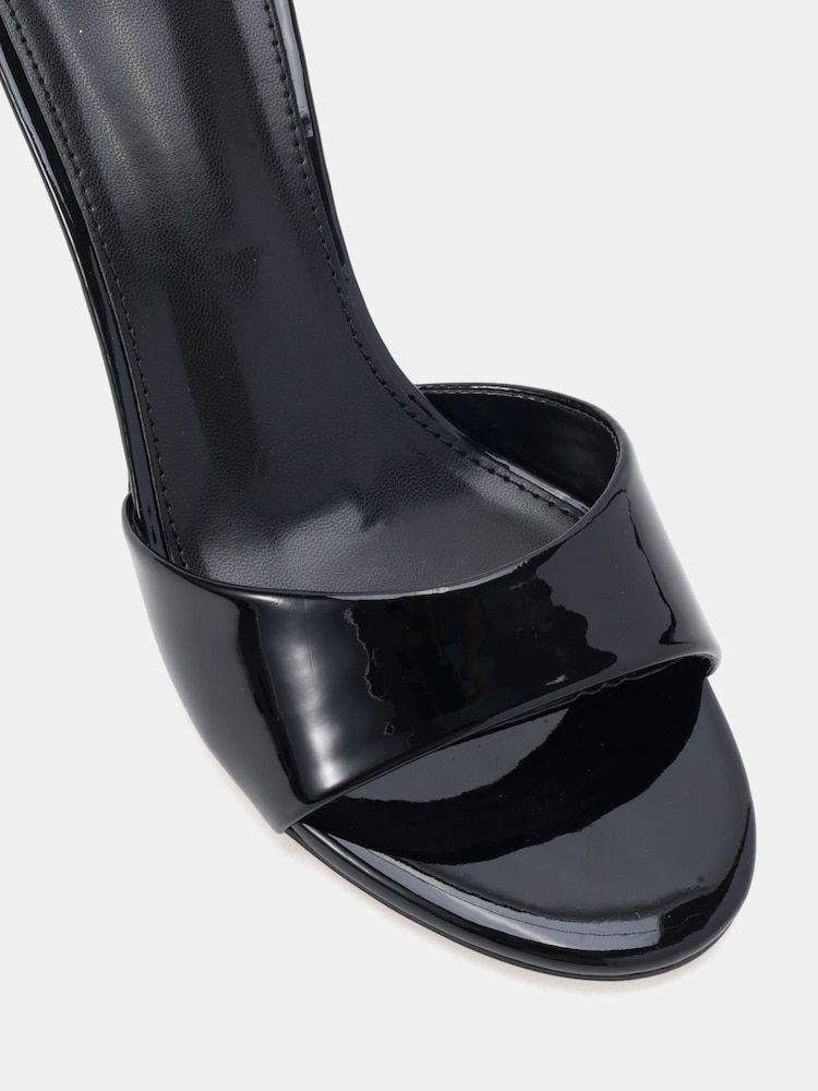 Novo Black Rosie Heeled Mule Stiletto Sandals - Image 6 of 6 Novo Black Rosie Heeled Mule Stiletto Sandals - Image 6 of 6