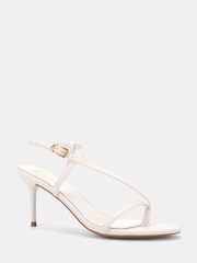 Novo White Rosselyn Mid Heel Strappy Stiletto Sandals - Image 2 of 5