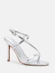 Novo Silver Rowan High Heel Strappy Stiletto Sandals - Image 3 of 6