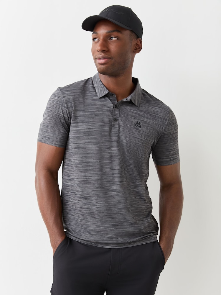 Montirex Grey Golf Polo Shirt - Image 1 of 4 Montirex Grey Golf Polo Shirt - Image 1 of 4