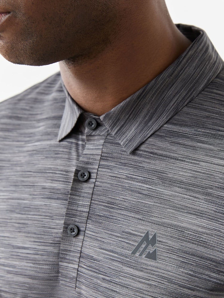 Montirex Grey Golf Polo Shirt - Image 4 of 4 Montirex Grey Golf Polo Shirt - Image 4 of 4