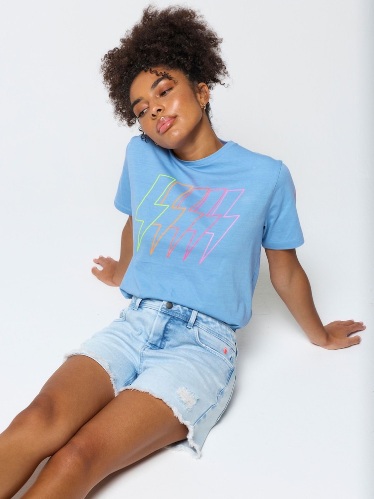 SCAMP & DUDE Denim Raw Edge Shorts - Obraz 3 z 3 SCAMP & DUDE Denim Raw Edge Shorts - Obraz 3 z 3