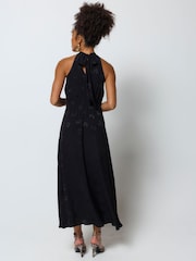SCAMP & DUDE Jacquard Halter Neck Midi Dress - Bilde 2 av 6