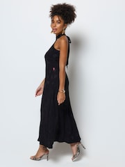 SCAMP & DUDE Jacquard Halter Neck Midi Dress - Bilde 3 av 6