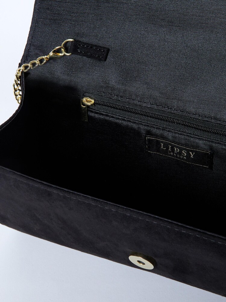 Lipsy Black 2 Envelope Clutch Occasion Bag - Image 6 of 6