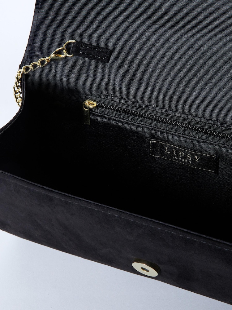 Lipsy Black 2 Envelope Clutch Occasion Bag - Image 6 of 6 Lipsy Black 2 Envelope Clutch Occasion Bag - Image 6 of 6
